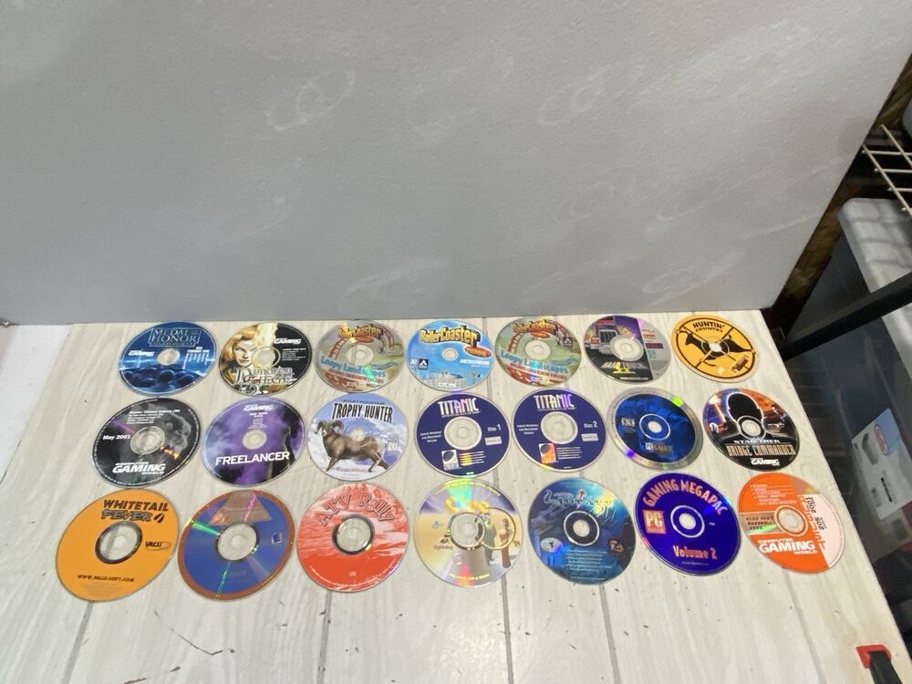 Vintage PC Video Games CD Mixed Lot Of 21
